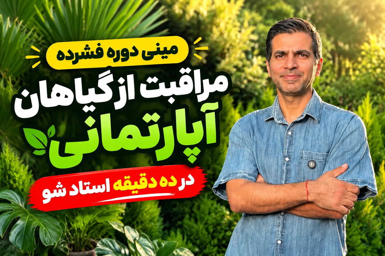 دوره مراقبت و نگهداری از گیاهان آپارتمانی