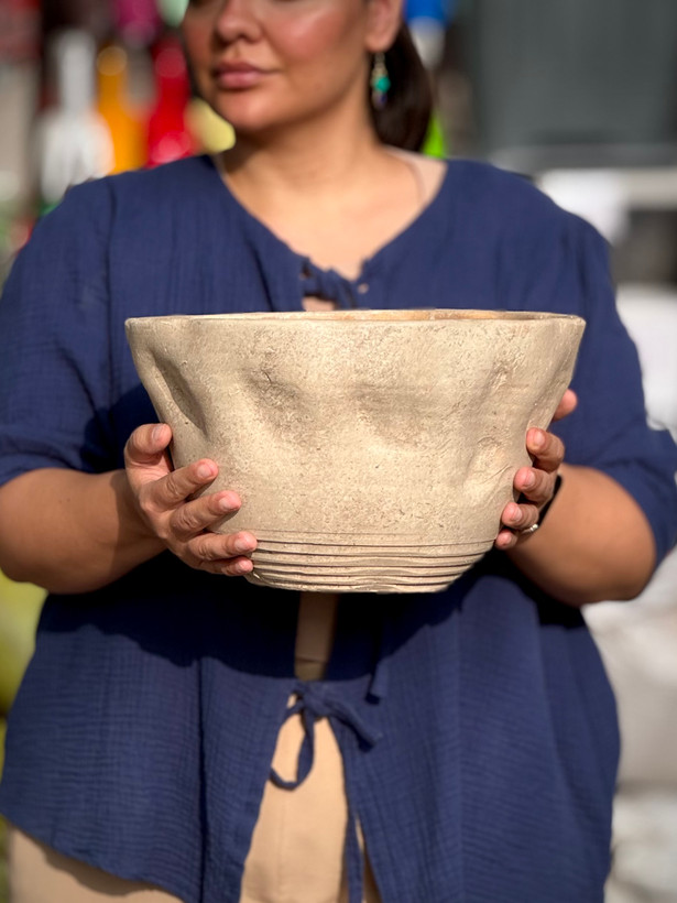 گلدان سفالی پتینه (پنج رنگ)