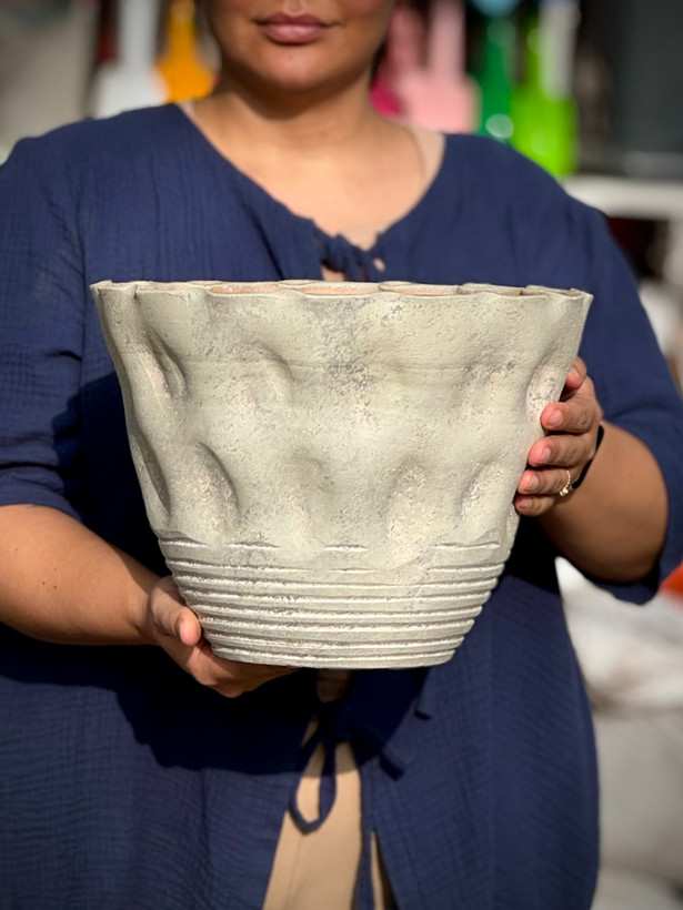 گلدان سفالی پتینه (پنج رنگ)