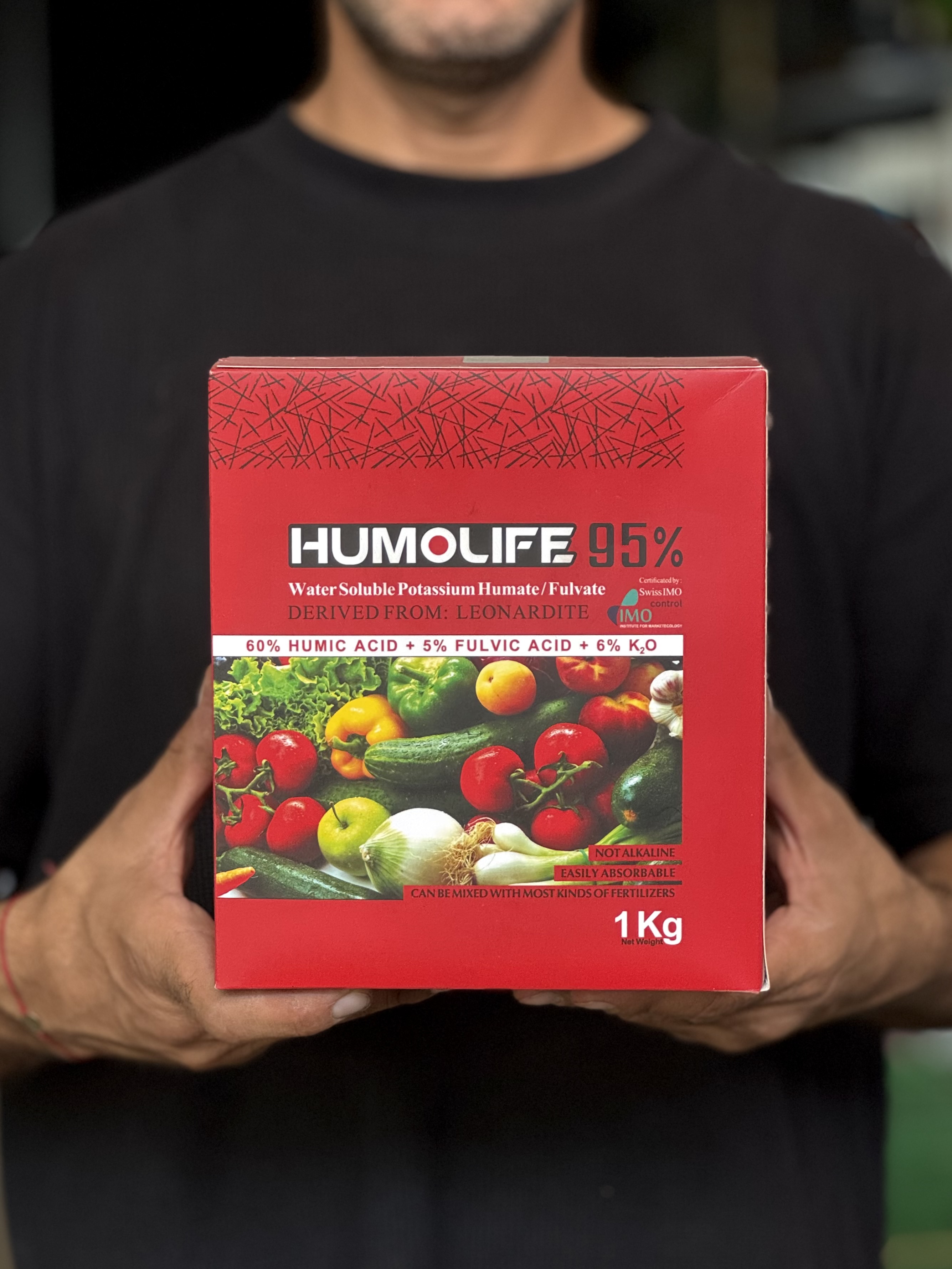کود هیومیک اسید پودری هیومولایف ۹۵٪ (Humolife) - یک کیلویی