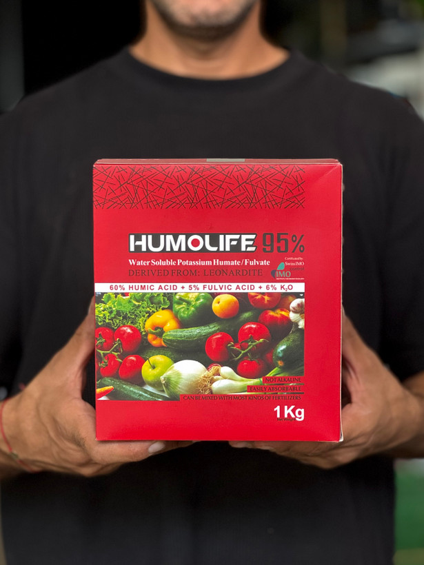 کود هیومیک اسید پودری هیومولایف ۹۵٪ (Humolife) - یک کیلویی
