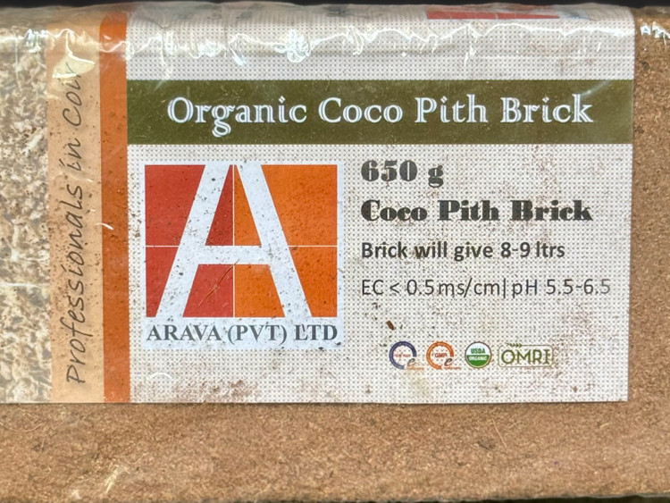 قالب کوکوپیت ارگانیک آراوا (Arava Organic Coco Pith Brick - ۶۵۰ گرمی)