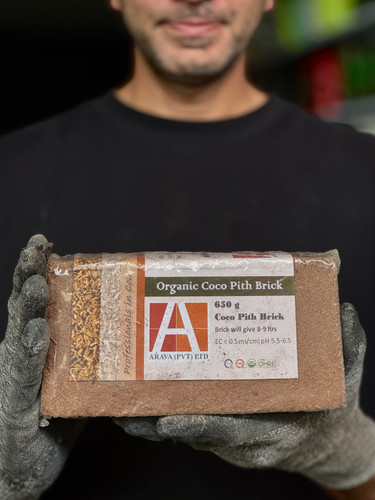 قالب کوکوپیت ارگانیک آراوا (Arava Organic Coco Pith Brick - ۶۵۰ گرمی)