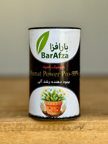 قوطی کود هیومیک اسید بارافزا مدل Humat Power Pro-98 درصد محرک رشد آلی